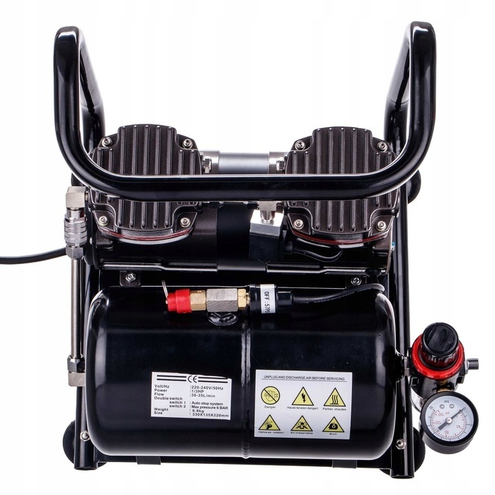 Olajmentes kéthengeres kompresszor OCTAGON TC90X