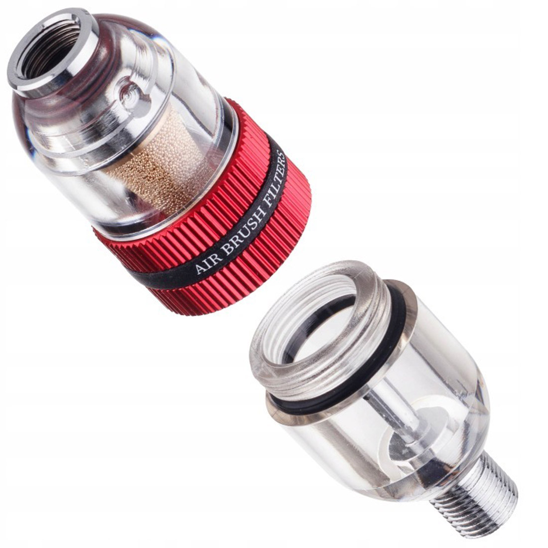 Professzionális airbrush vízleválasztó mini szűrő pisztoly alá OCTAGON HS-F5 + 3 x tartalék szűrő